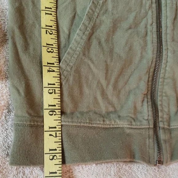 Kids Olive Hoodie with Graphic Sleeves - Picture 5 of 12